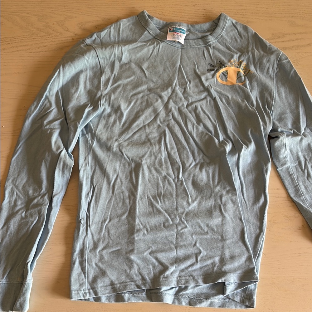 Vintage Champion Sky Blue Long Sleeve Tee